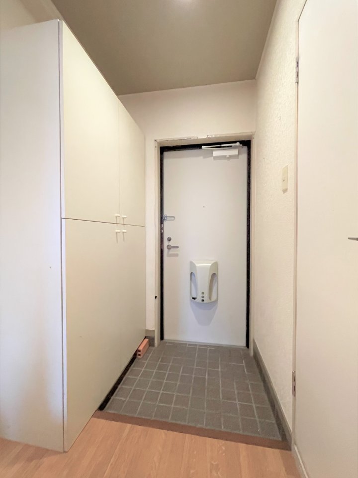 【玄関】
2019年に玄関扉を交換しています。玄関にも大容量の収納があります。